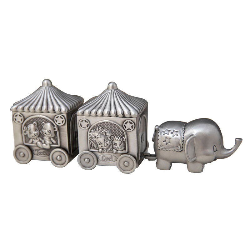 Creative European Elephant Baby Tooth and Hair Box