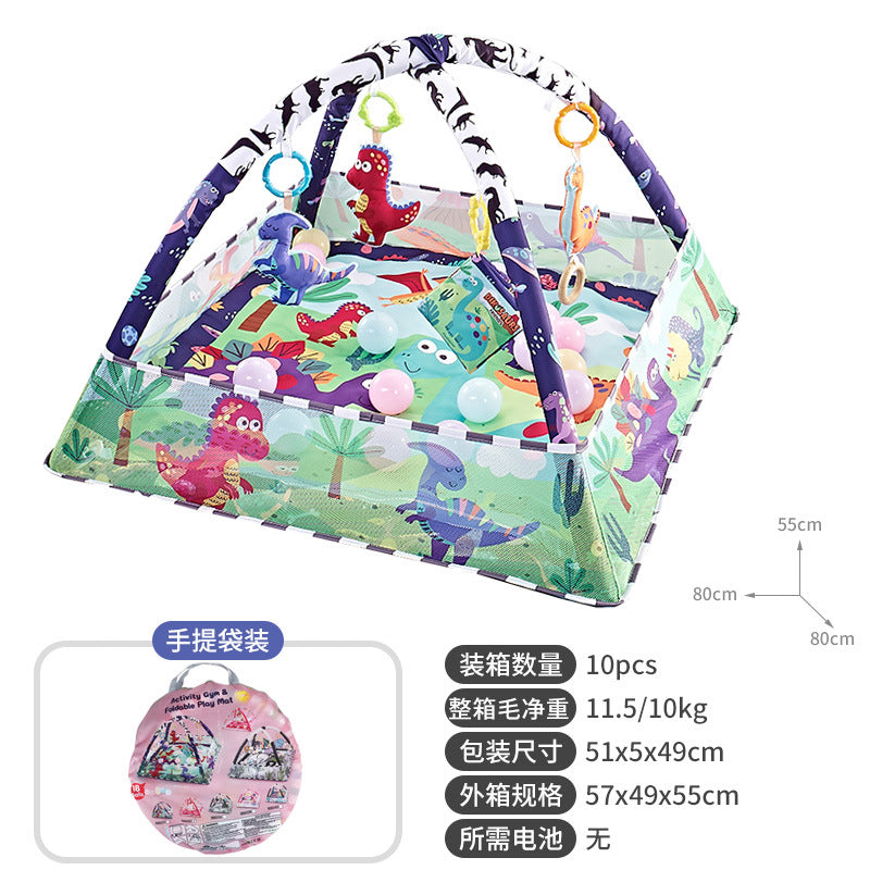 Baby Play Gym with Ocean Balls and Activity Fence