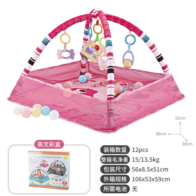 Baby Play Gym with Ocean Balls and Activity Fence