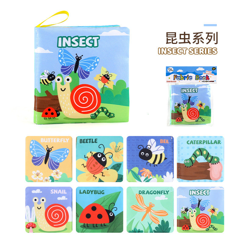 3D Fabric Baby Book - Early Education Toy with Animals