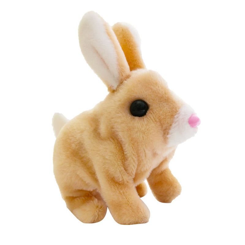 Electric Plush Toy Rabbit with Tail Wagging Feature