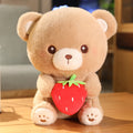 Strawberry Bear Plush Toy Pillow for Kids' Gifts