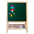 Tableau à dessin magnétique double face en bois pour enfants